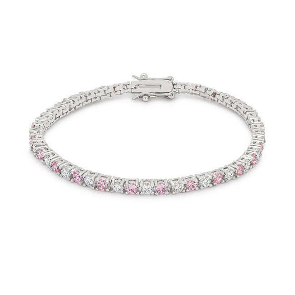 Goldtone Finish Victorian Cubic Zirconia Tennis 8 Inch Bracelet